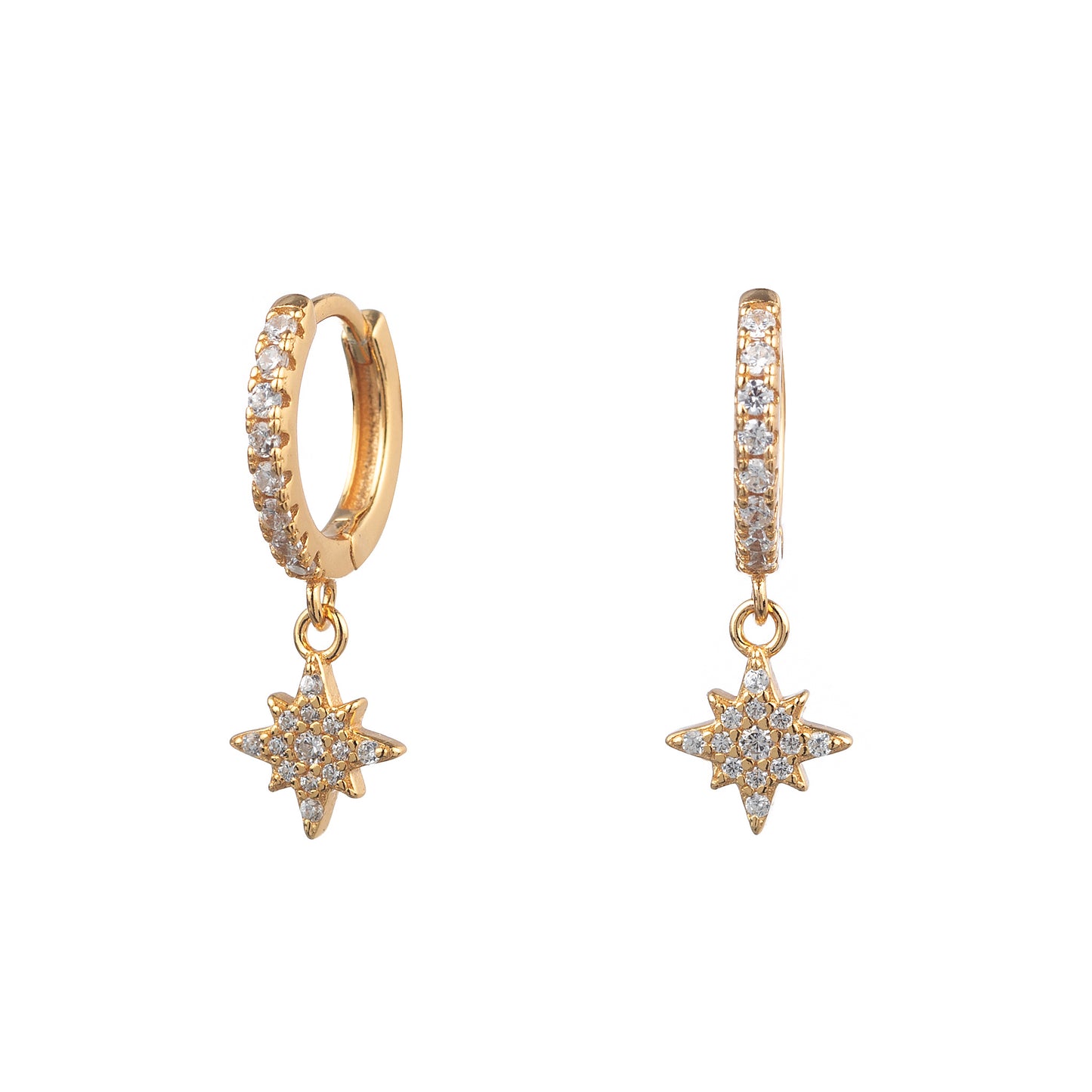 PENDIENTES STAR GOLD