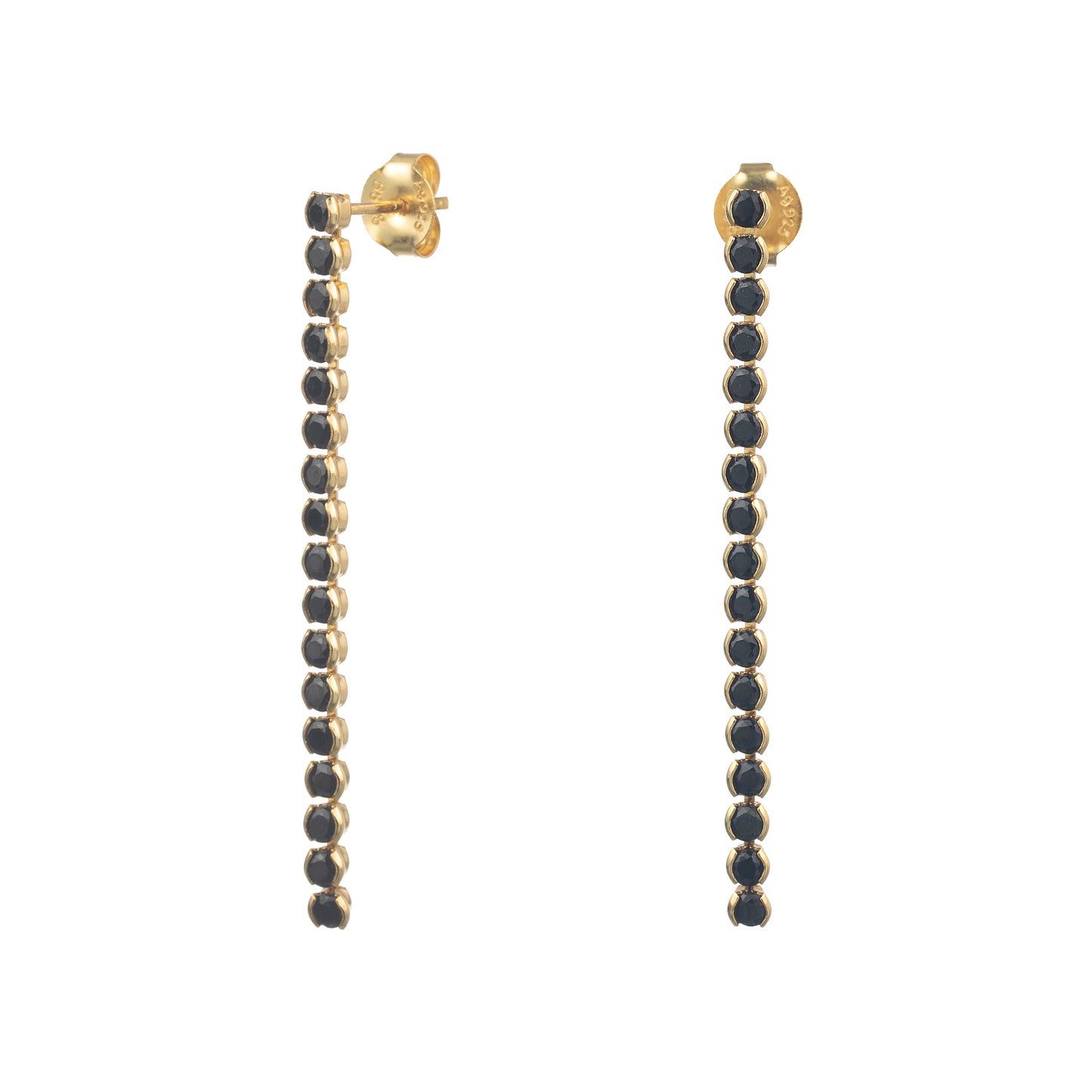 PENDIENTES BLACK AMANDINE GOLD