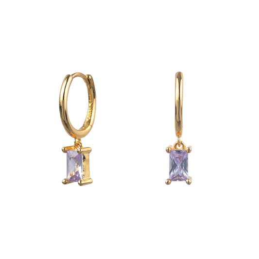 PENDIENTES MAUVE PISA GOLD