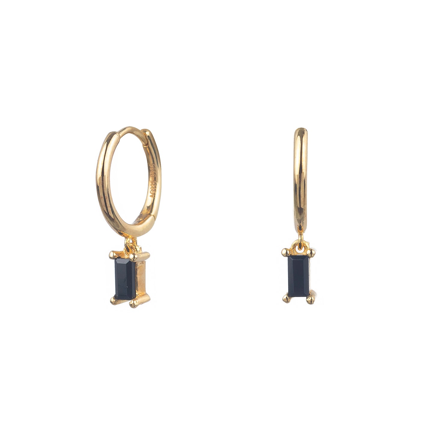 PENDIENTES BLACK PISA GOLD