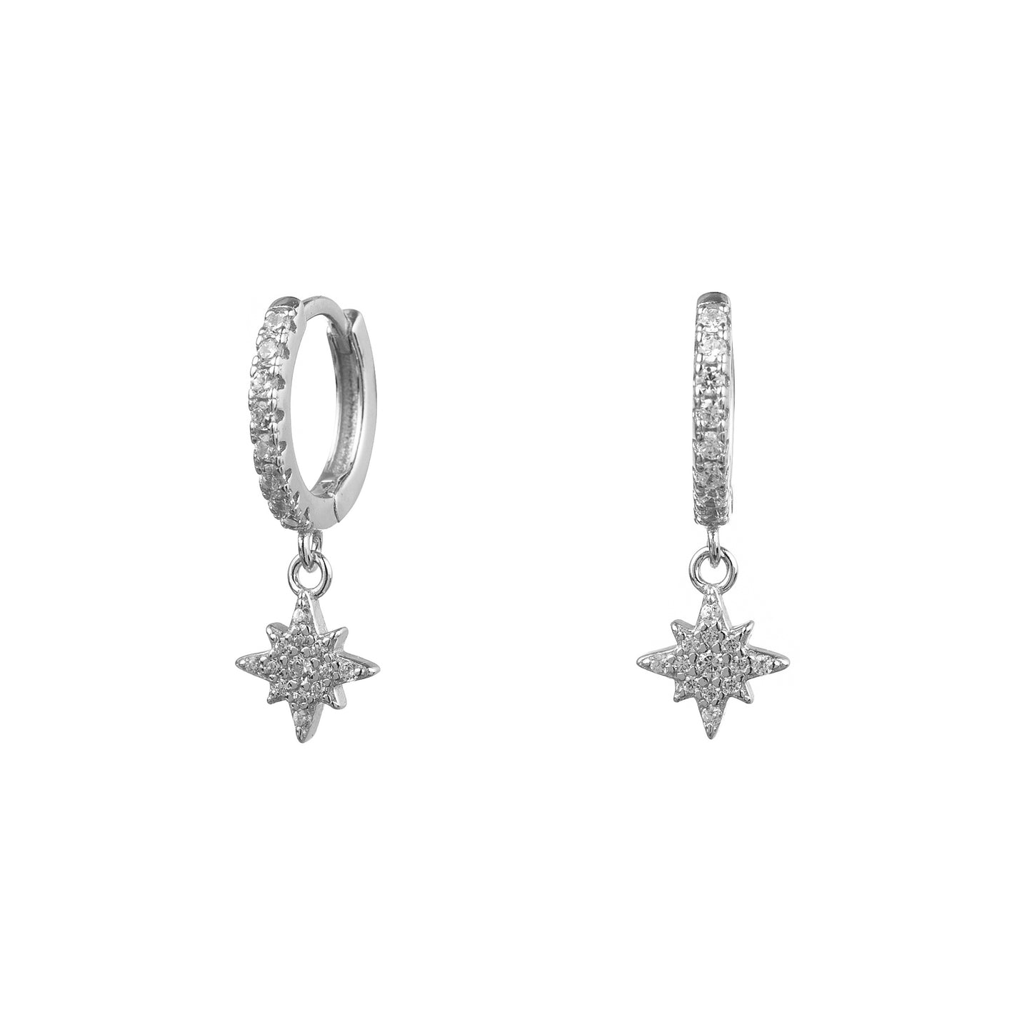 PENDIENTES STAR SILVER