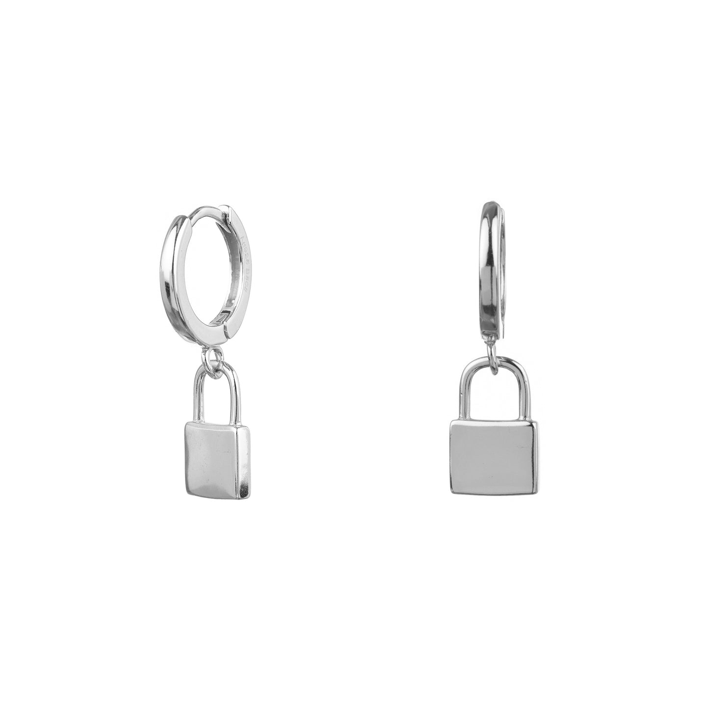 PENDIENTES LOCK SILVER