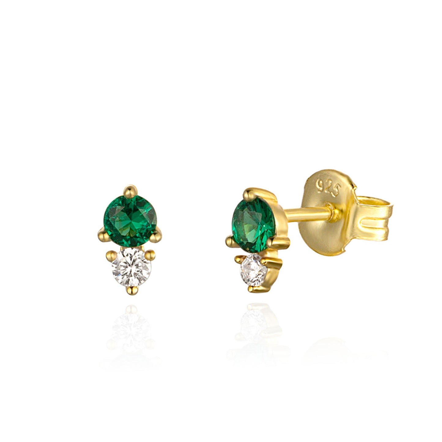 PENDIENTES GREEN KIRA GOLD