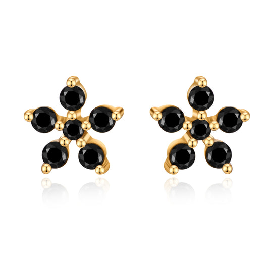 PENDIENTES BLACK MALI GOLD