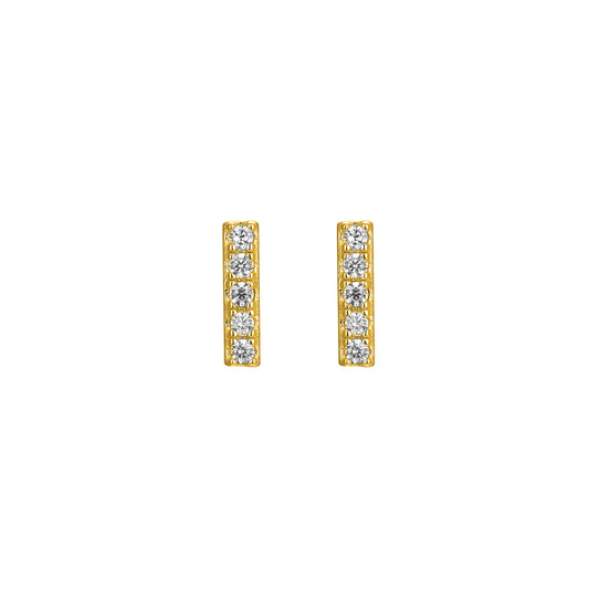 PENDIENTES WHITE LIZZY GOLD